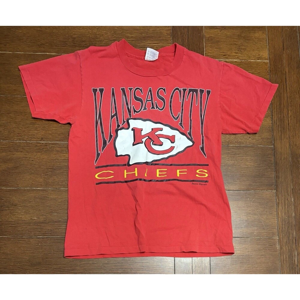 Vintage Kansas City Chiefs Men’s Size M Single Stitch Red Hanes T Shirt NFL